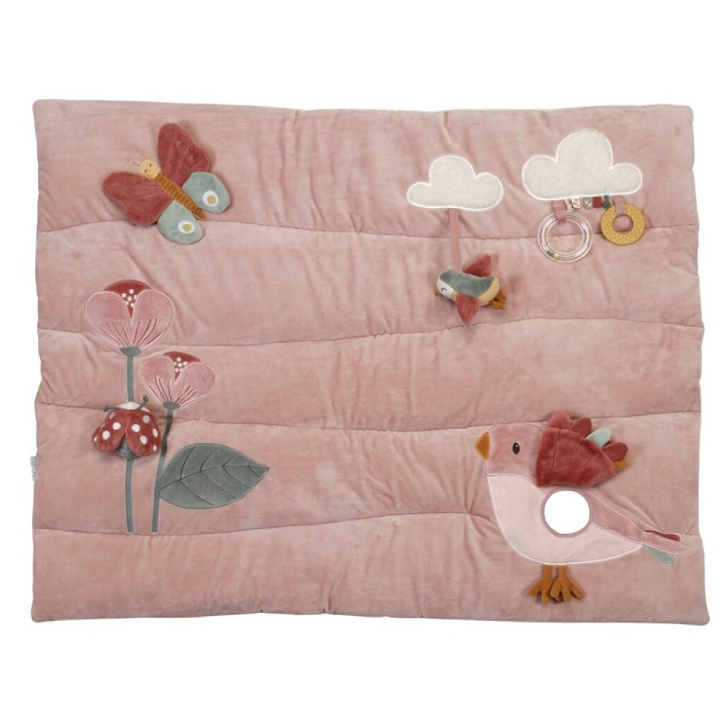 MANTA DE JUEGO SENSORIAL Y ACTIVIDADES LITTLE DUTCH ·FLORES· - Happy Moments Baby