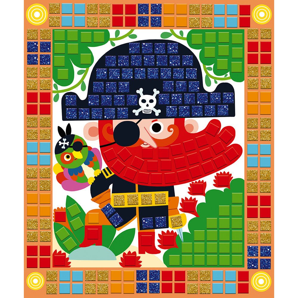 MANUALIDADES CON PEGATINAS JANOD ·MOSAICOS PIRATAS· - Happy Moments Baby