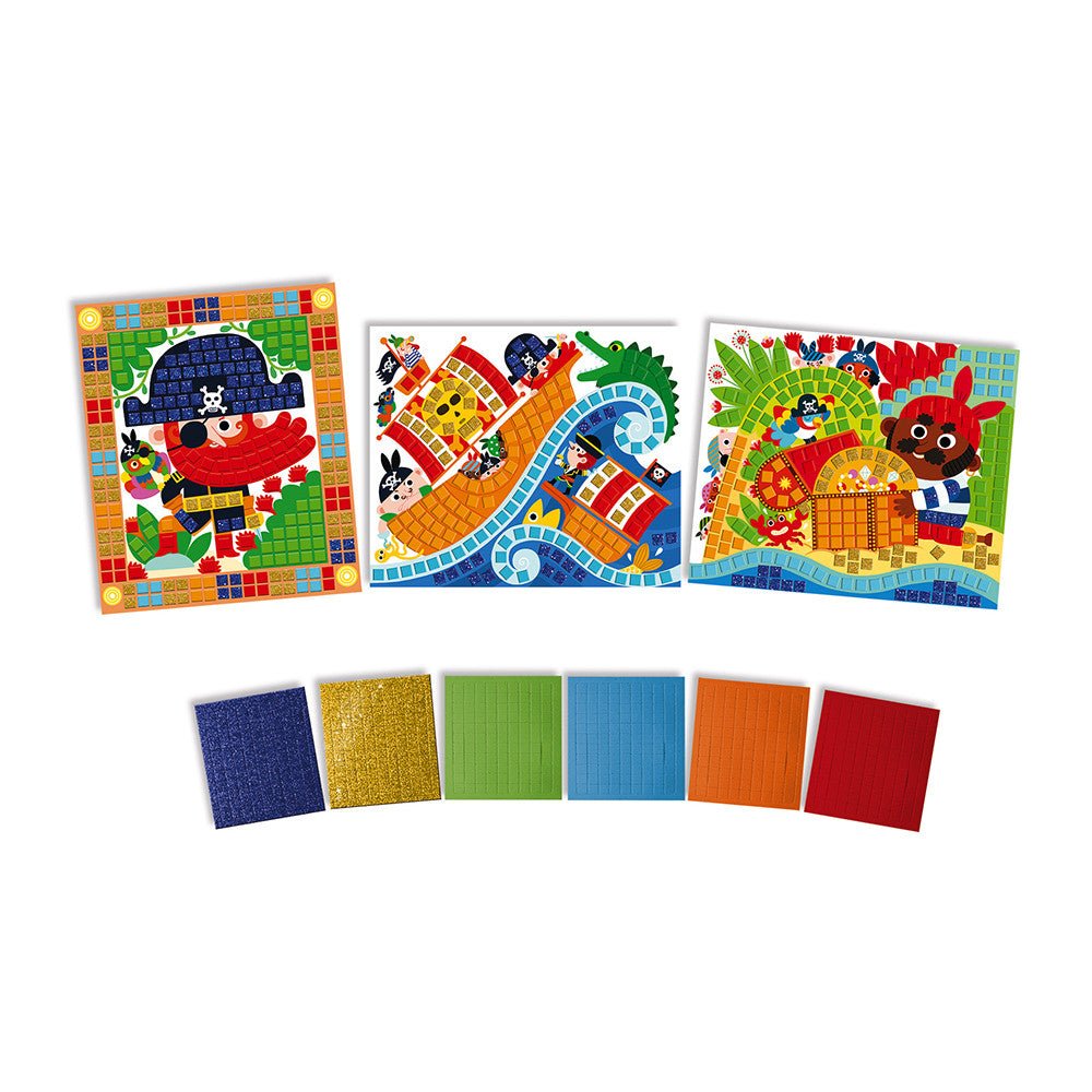 MANUALIDADES CON PEGATINAS JANOD ·MOSAICOS PIRATAS· - Happy Moments Baby
