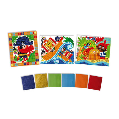 MANUALIDADES CON PEGATINAS JANOD ·MOSAICOS PIRATAS· - Happy Moments Baby