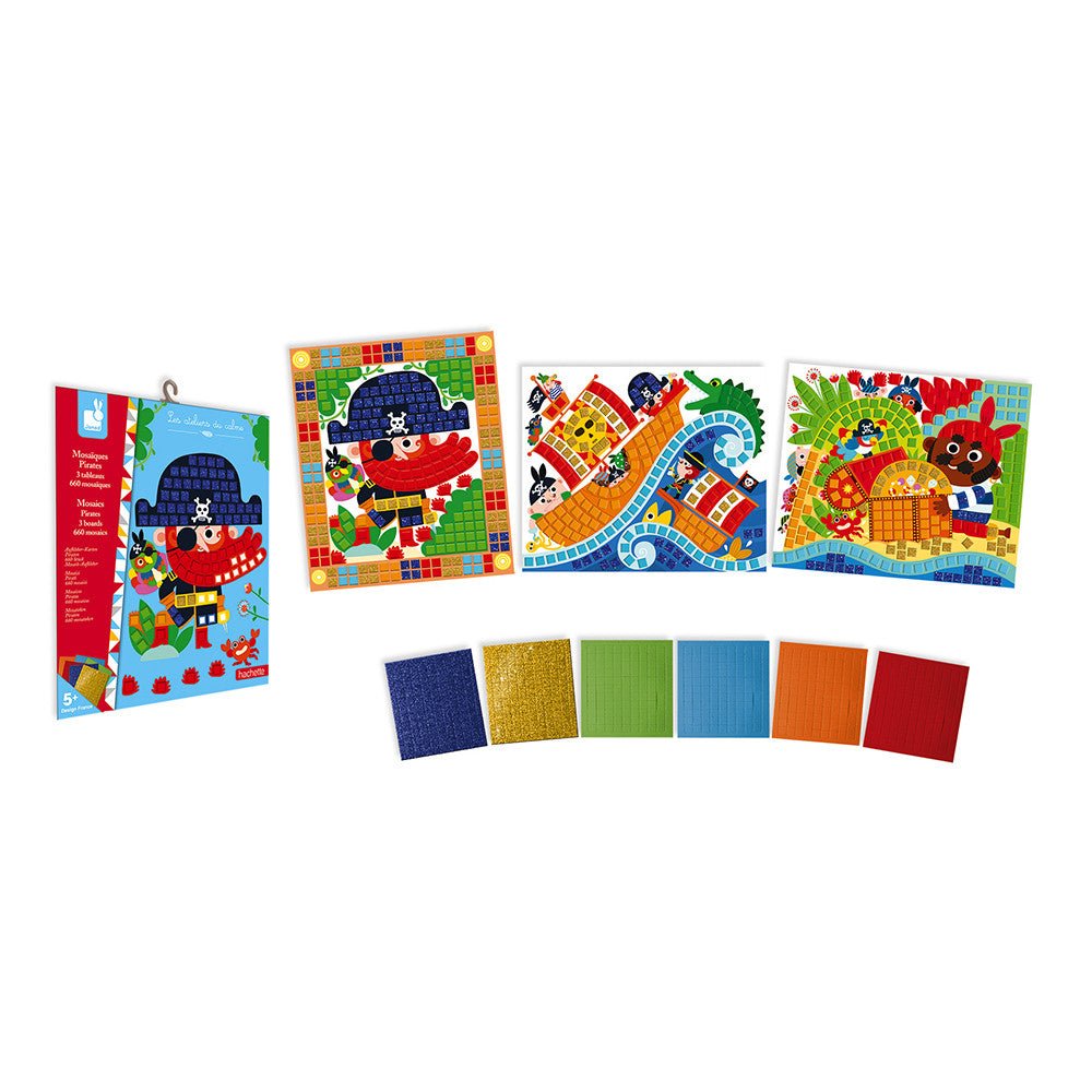 MANUALIDADES CON PEGATINAS JANOD ·MOSAICOS PIRATAS· - Happy Moments Baby
