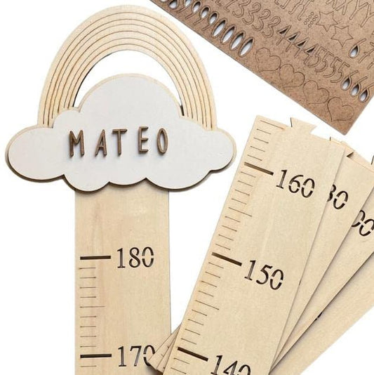 MEDIDOR INFANTIL PERSONALIZADO ·ARCOÍRIS· - Happy Moments Baby