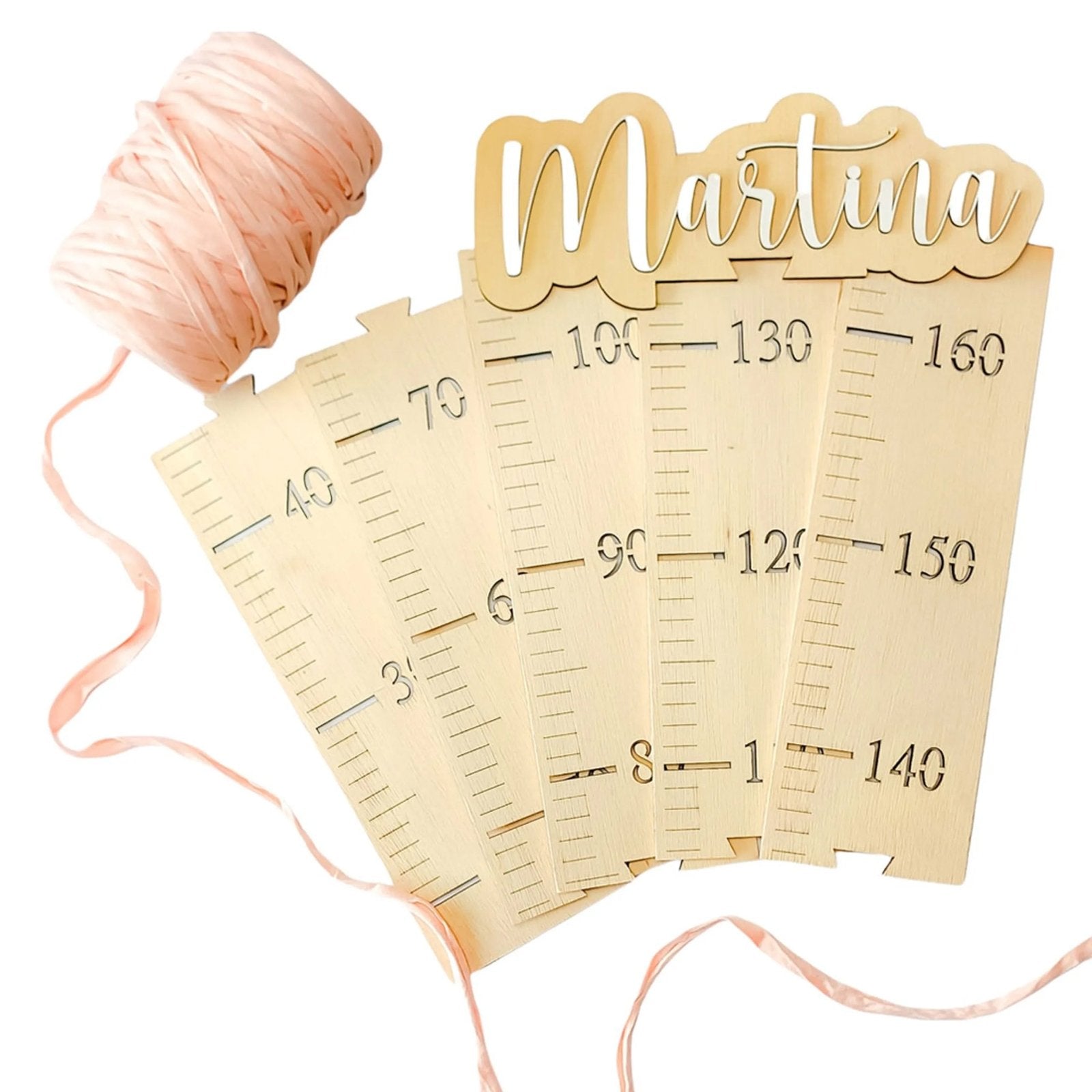 MEDIDOR INFANTIL PERSONALIZADO ·DREAMS BLANCO· - Happy Moments Baby