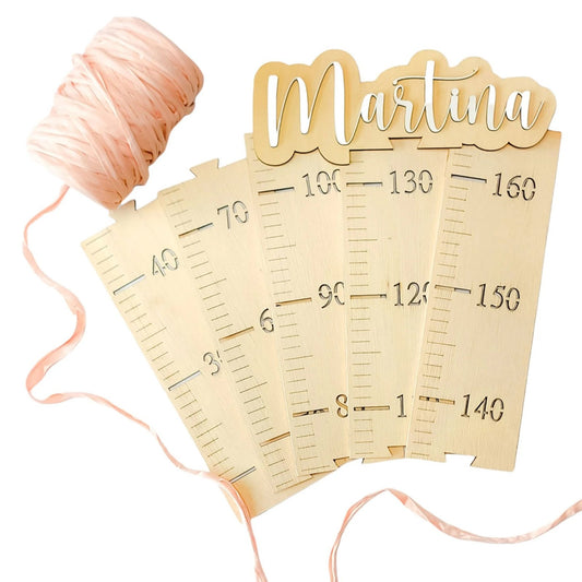 MEDIDOR INFANTIL PERSONALIZADO ·DREAMS BLANCO· - Happy Moments Baby