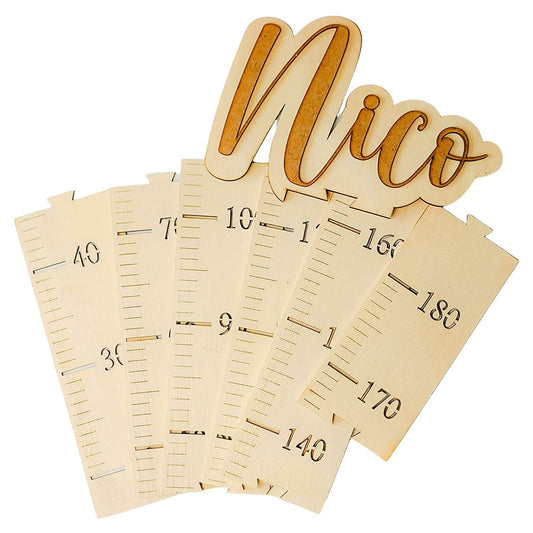 MEDIDOR INFANTIL PERSONALIZADO ·DREAMS MARRÓN· - Happy Moments Baby