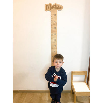 MEDIDOR INFANTIL PERSONALIZADO ·DREAMS MARRÓN· - Happy Moments Baby