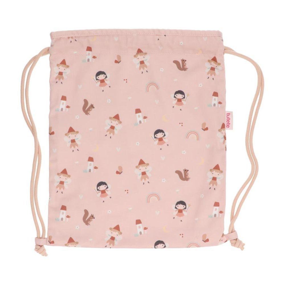 MOCHILA SACO INFANTIL DE TELA TUTETE ·WILD FAIRIES· - Happy Moments Baby