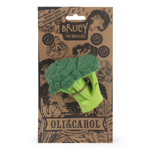 MORDEDOR 100% CAUCHO NATURAL OLI&CAROL ·BROCOLI· - Happy Moments Baby