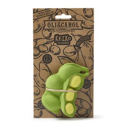 MORDEDOR 100% CAUCHO NATURAL OLI&CAROL ·EDAMAME· - Happy Moments Baby