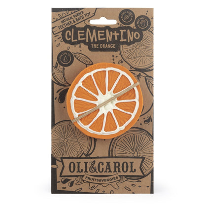 MORDEDOR 100% CAUCHO NATURAL OLI&CAROL ·NARANJA· - Happy Moments Baby