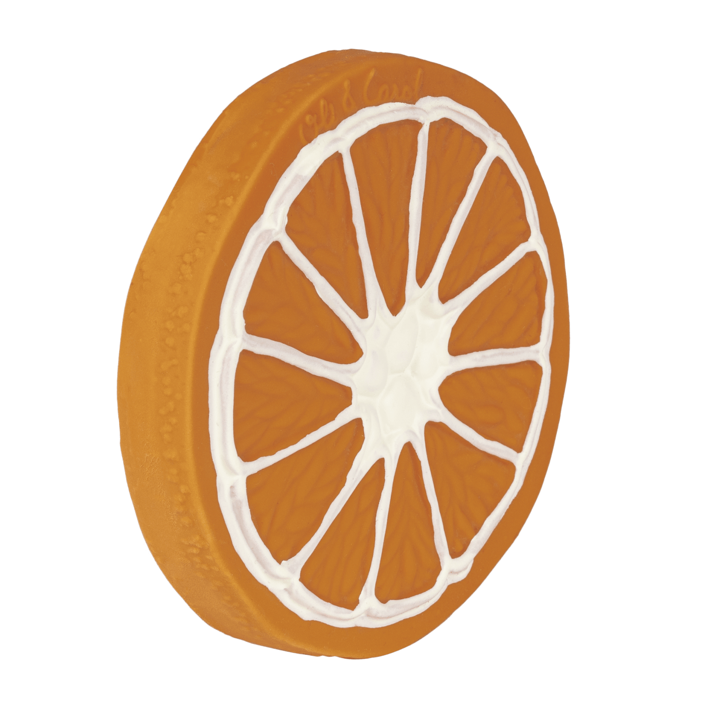 MORDEDOR 100% CAUCHO NATURAL OLI&CAROL ·NARANJA· - Happy Moments Baby