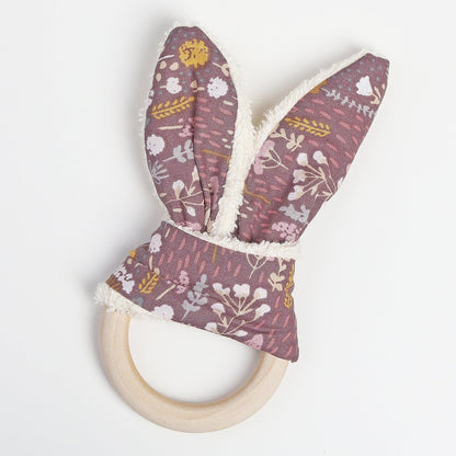 MORDEDOR DE OREJAS DE TELA ·LILAS· - Happy Moments Baby