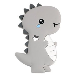 MORDEDOR FIGURA ·DINO BEBÉ GRIS· - Happy Moments Baby