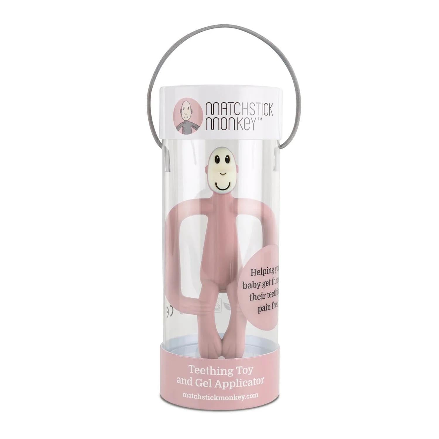 MORDEDOR MONO MATCHSTICK MONKEY ·ROSA PALO· - Happy Moments Baby