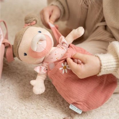 MUÑECA DE TELA LITTLE DUTCH ·BEBÉ ROSA CON CESTA Y ACCESORIOS· - Happy Moments Baby