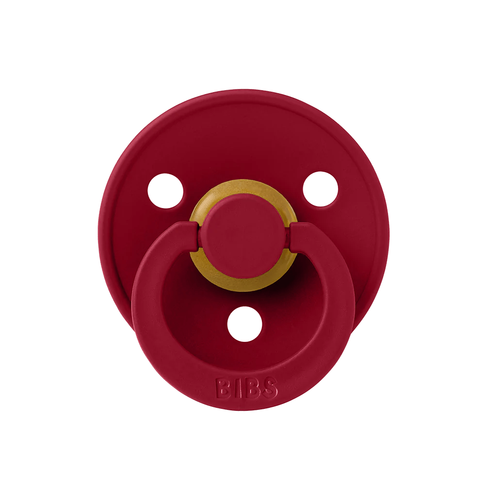 PACK 2 CHUPETES BIBS ·ROUND CORAL/RUBY· - Happy Moments Baby