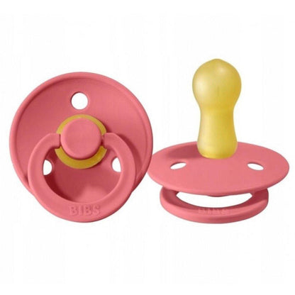 PACK 2 CHUPETES BIBS ·ROUND CORAL/RUBY· - Happy Moments Baby