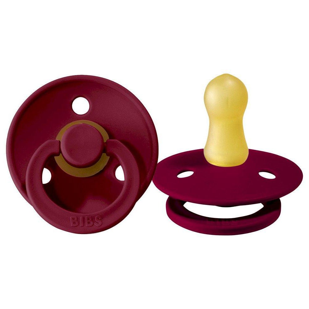 PACK 2 CHUPETES BIBS ·ROUND CORAL/RUBY· - Happy Moments Baby