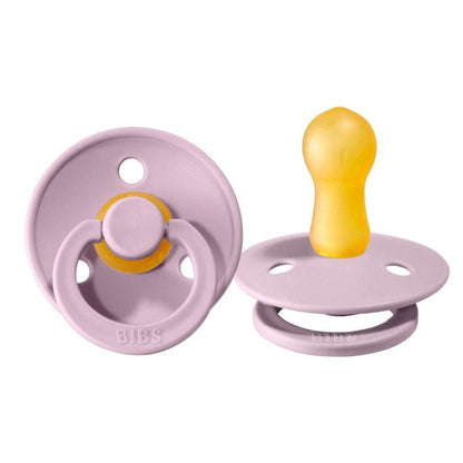 PACK 2 CHUPETES BIBS ·ROUND DUSTY LILAC/HEATHER· - Happy Moments Baby