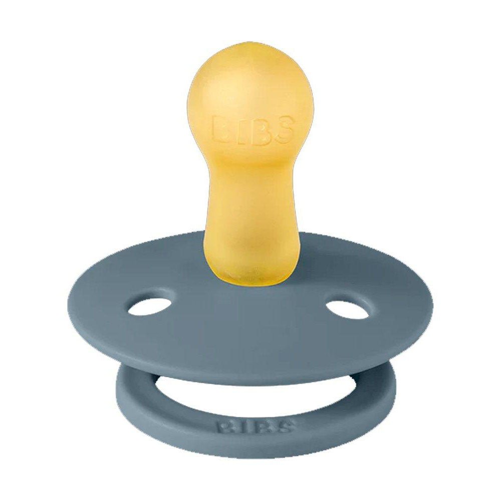 PACK 2 CHUPETES BIBS ·ROUND IVORY/PETROL· - Happy Moments Baby