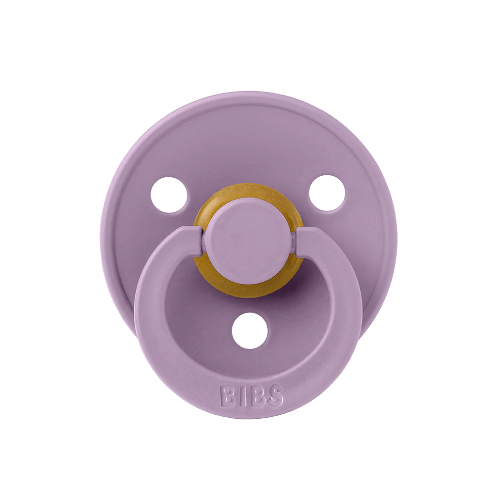 PACK 2 CHUPETES BIBS ·ROUND LAVENDER/BABY PINK· - Happy Moments Baby