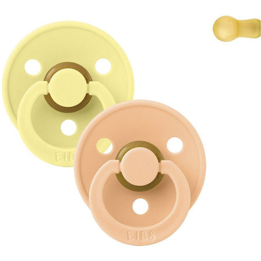 PACK 2 CHUPETES BIBS ·ROUND PEACH SUNSET/SUNSHINE· - Happy Moments Baby