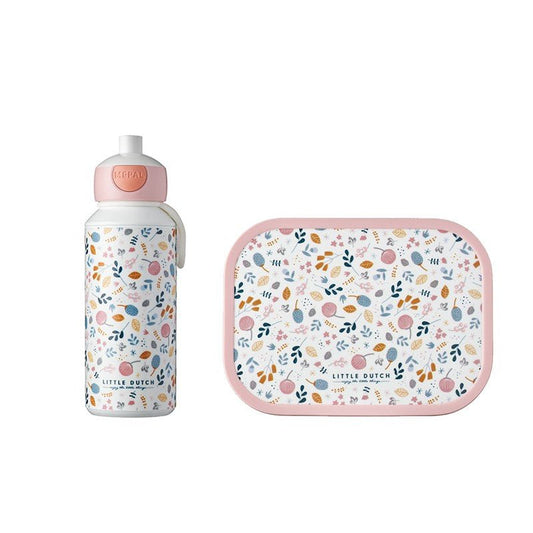 PACK ALMUERZO LITTLE DUTCH ·FIAMBRERA Y BOTELLA FLORES· - Happy Moments Baby