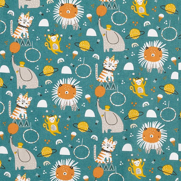 PACK CORONA + CAMISETA CUMPLEAÑOS ·ANIMALES CIRCO· - Happy Moments Baby