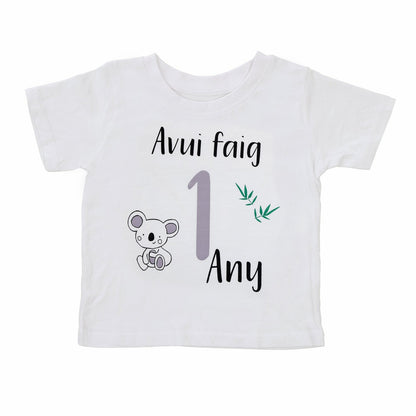 PACK CORONA + CAMISETA CUMPLEAÑOS ·KOALA· - Happy Moments Baby