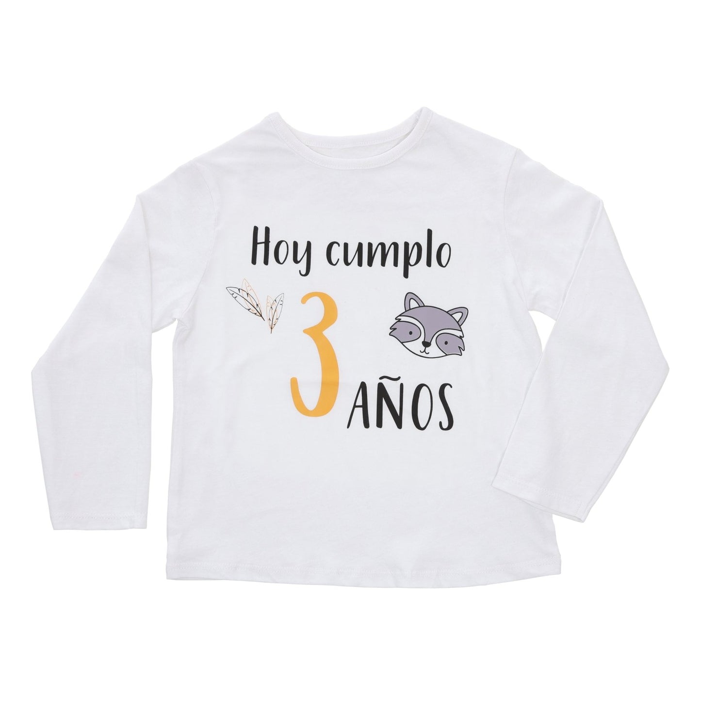 PACK CORONA + CAMISETA + TOPPER CUMPLEAÑOS ·MAPACHE· - Happy Moments Baby