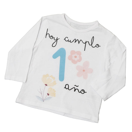 PACK CORONA + CAMISETA + TOPPER CUMPLEAÑOS ·PRIMAVERA· - Happy Moments Baby