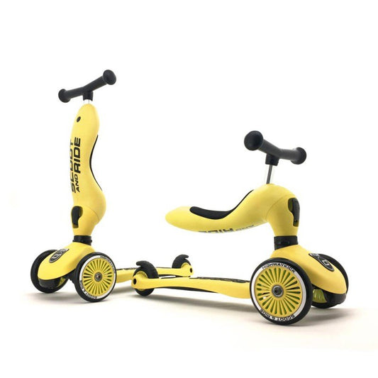 PATINETE EVOLUTIVO SCOOT AND RIDE 2 EN 1 ·HIGHWAYKICK ONE LEMON· - Happy Moments Baby