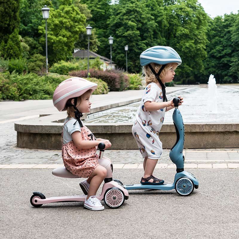 PATINETE EVOLUTIVO SCOOT AND RIDE 2 EN 1 ·HIGHWAYKICK ONE ROSE· - Happy Moments Baby