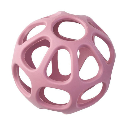 PELOTA SENSORIAL SILICONA SARO ·ROSA· - Happy Moments Baby