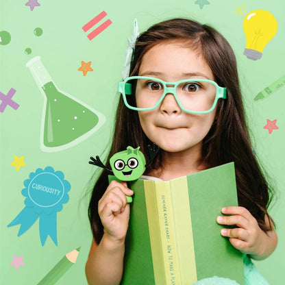 PERSONAJE Y 2 CUBOS DE LUZ PARA EL BAÑO GLOPALS ·PIPPA VERDE· - Happy Moments Baby