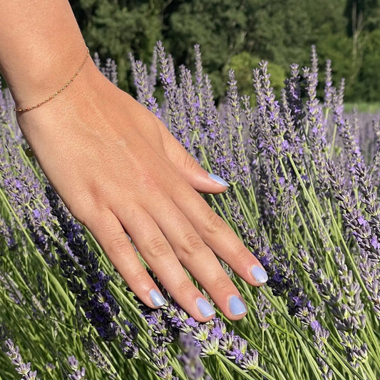 PINTAUÑAS ORGÁNICO NAMAKI ·AZUL LAVANDA· - Happy Moments Baby