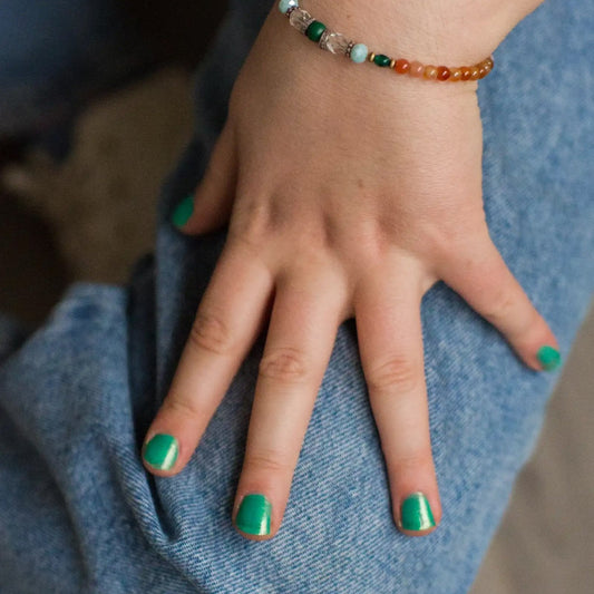 PINTAUÑAS ORGÁNICO NAMAKI ·VERDE CARIBE· - Happy Moments Baby