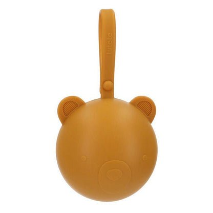PORTACHUPETES SILICONA TUTETE ·BEAR MOSTAZA· - Happy Moments Baby