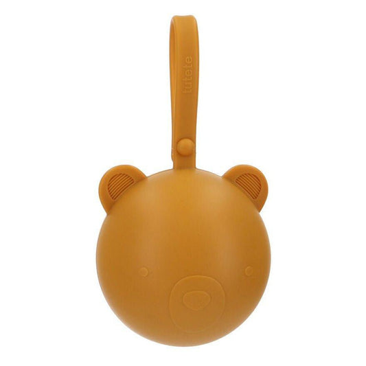 PORTACHUPETES SILICONA TUTETE ·BEAR MOSTAZA· - Happy Moments Baby