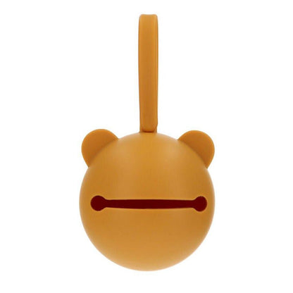 PORTACHUPETES SILICONA TUTETE ·BEAR MOSTAZA· - Happy Moments Baby