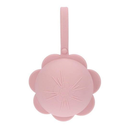 PORTACHUPETES SILICONA TUTETE ·FLOR PINK· - Happy Moments Baby