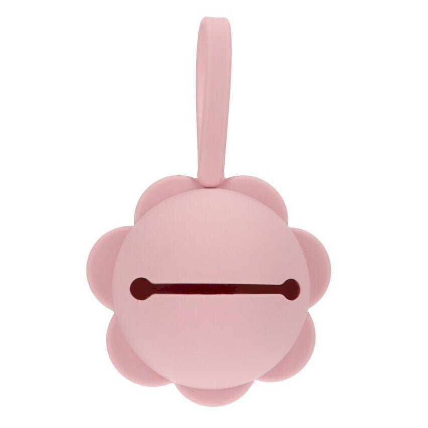 PORTACHUPETES SILICONA TUTETE ·FLOR PINK· - Happy Moments Baby