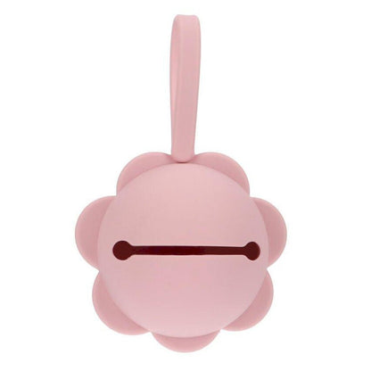 PORTACHUPETES SILICONA TUTETE ·FLOR PINK· - Happy Moments Baby