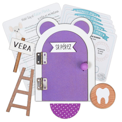 PUERTA RATONCITO PÉREZ ·LILA· - Happy Moments Baby