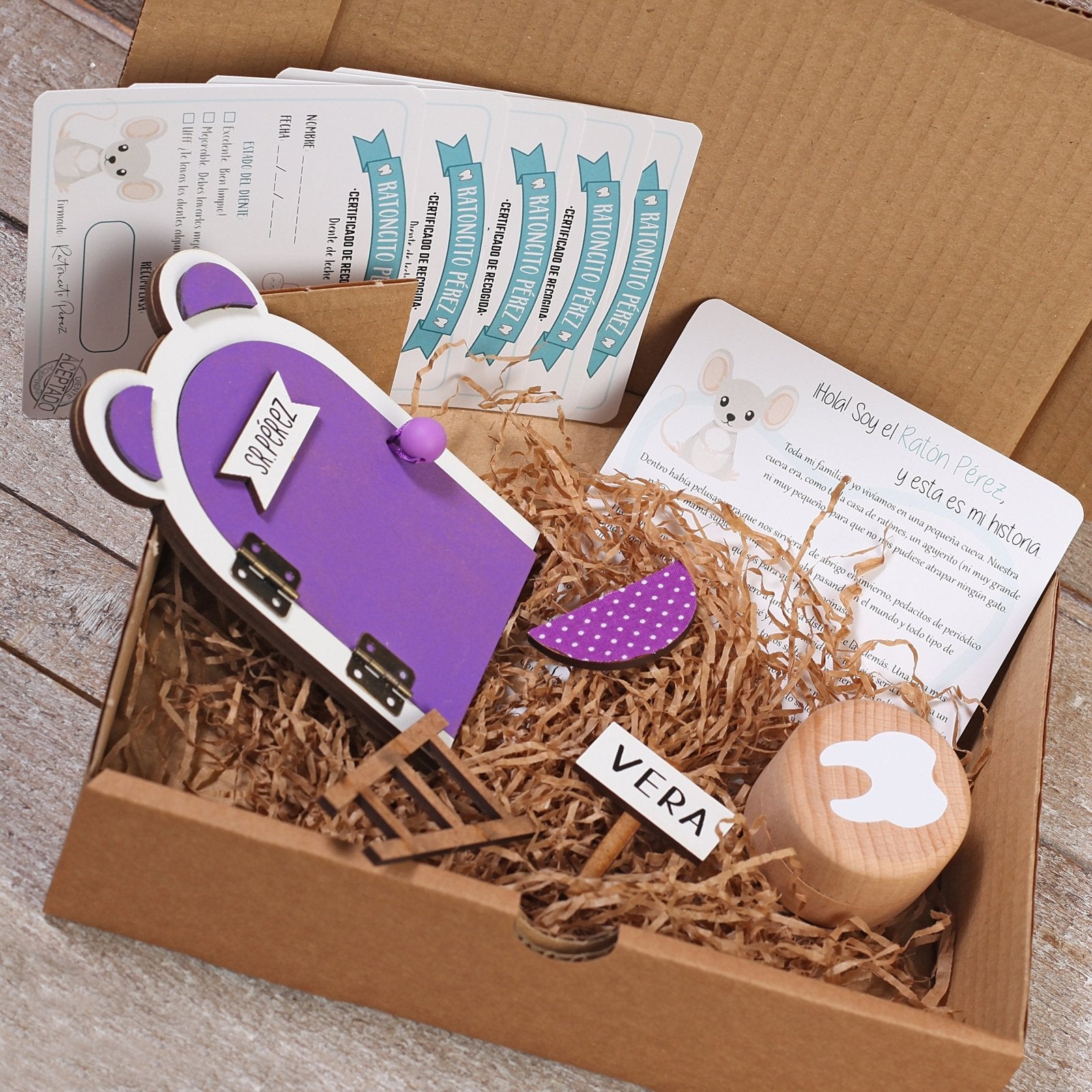 PUERTA RATONCITO PÉREZ ·LILA· - Happy Moments Baby