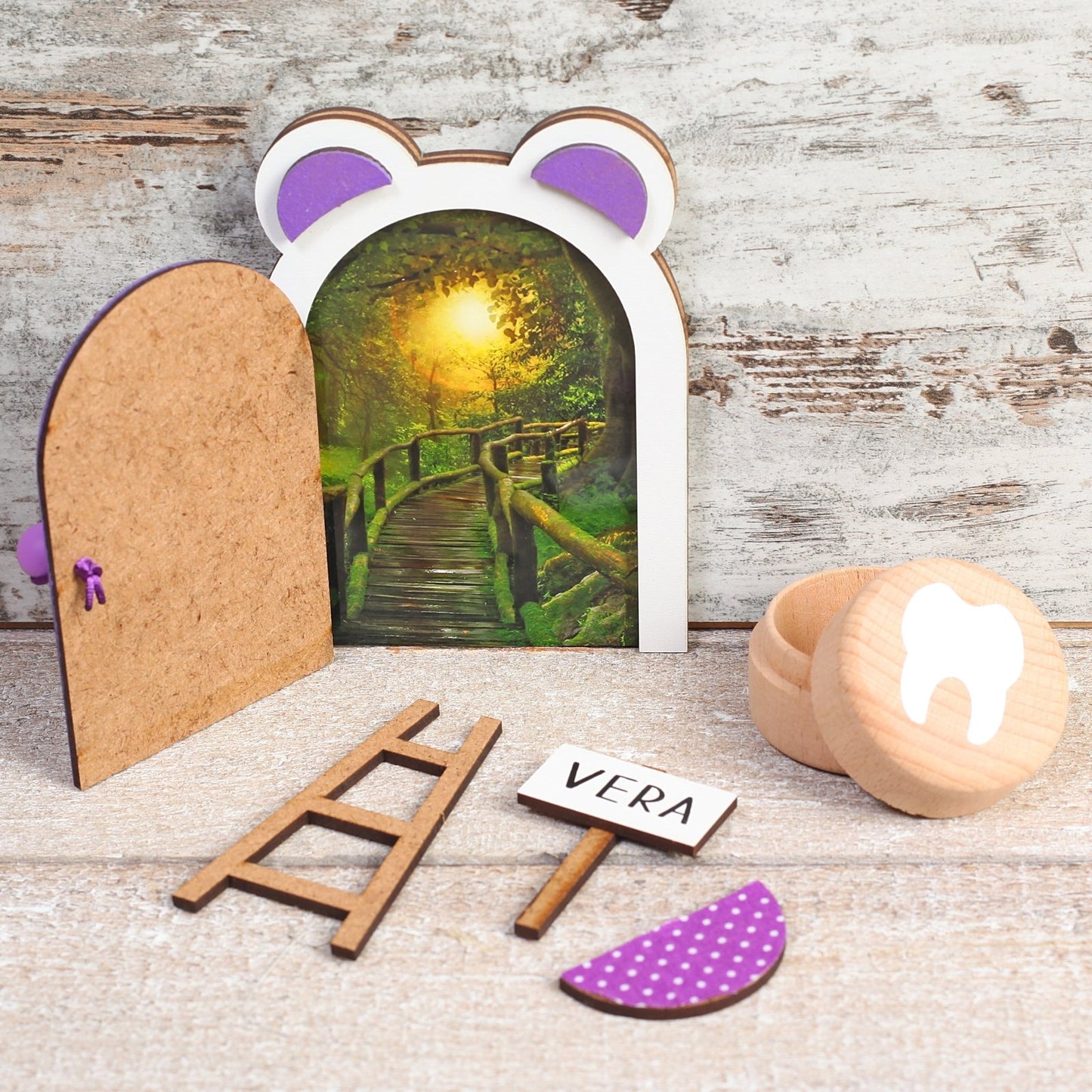 PUERTA RATONCITO PÉREZ ·LILA· - Happy Moments Baby