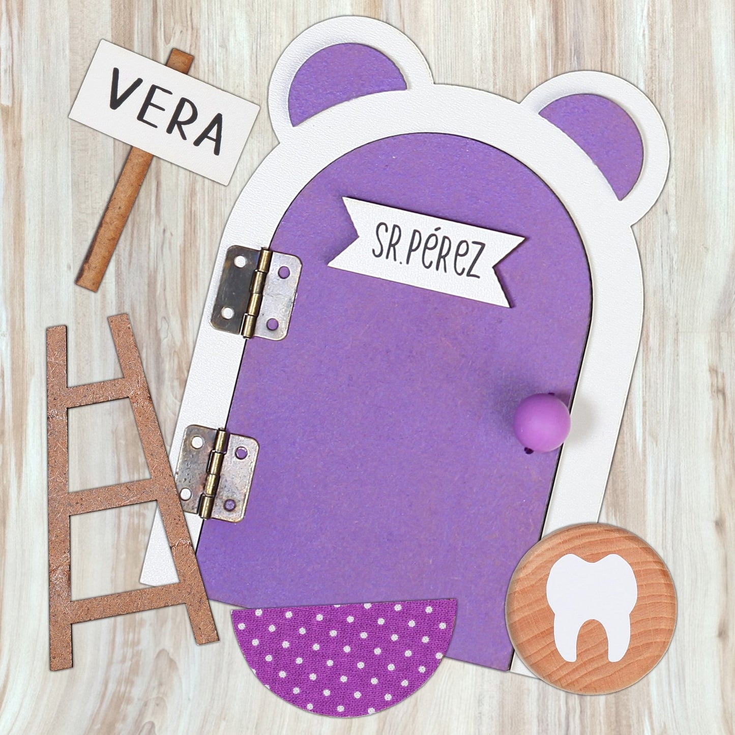 PUERTA RATONCITO PÉREZ ·LILA· - Happy Moments Baby