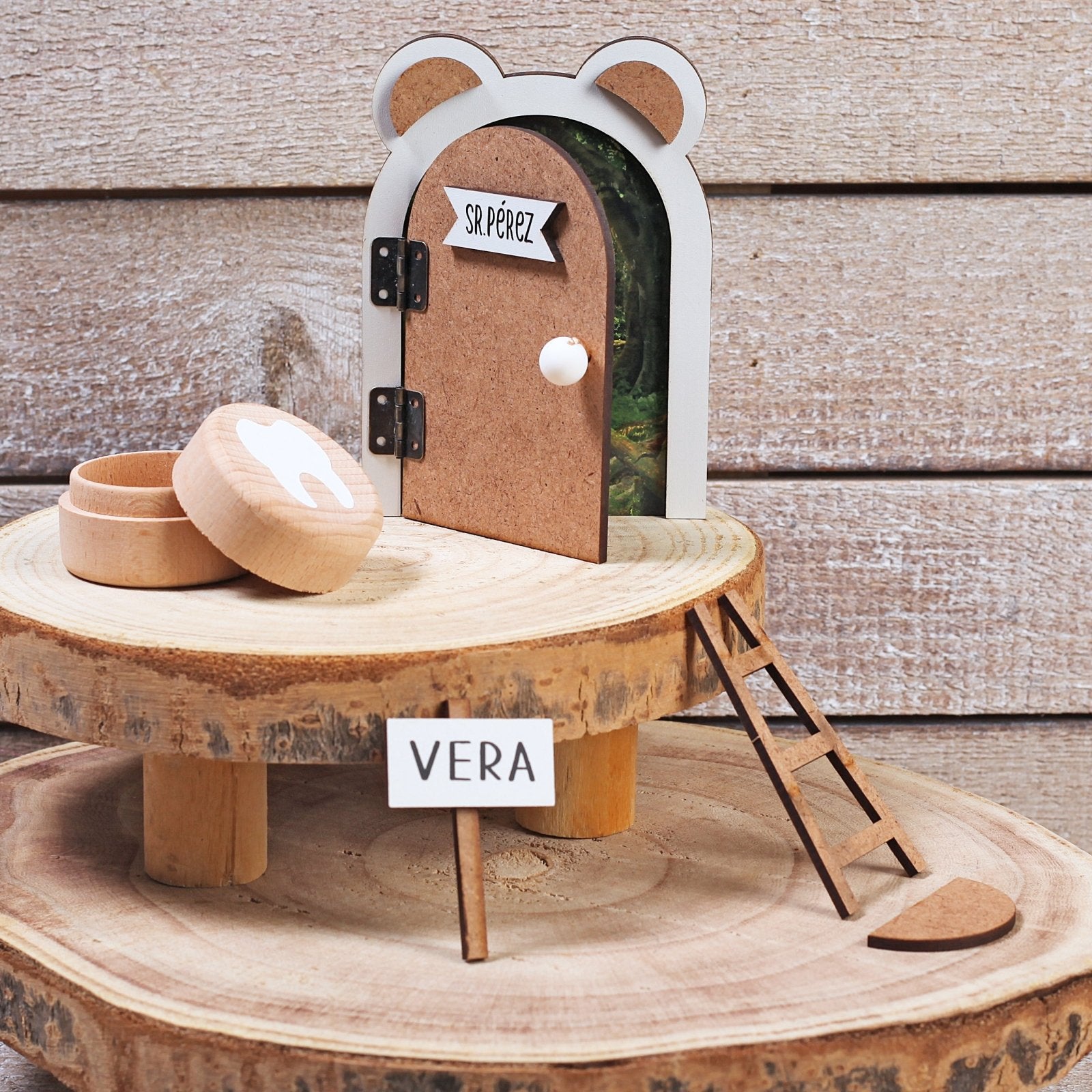 PUERTA RATONCITO PÉREZ ·MADERA· - Happy Moments Baby