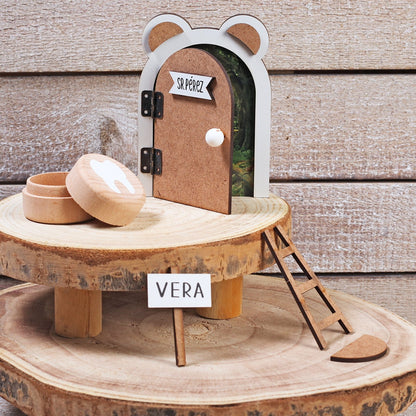 PUERTA RATONCITO PÉREZ ·MADERA· - Happy Moments Baby