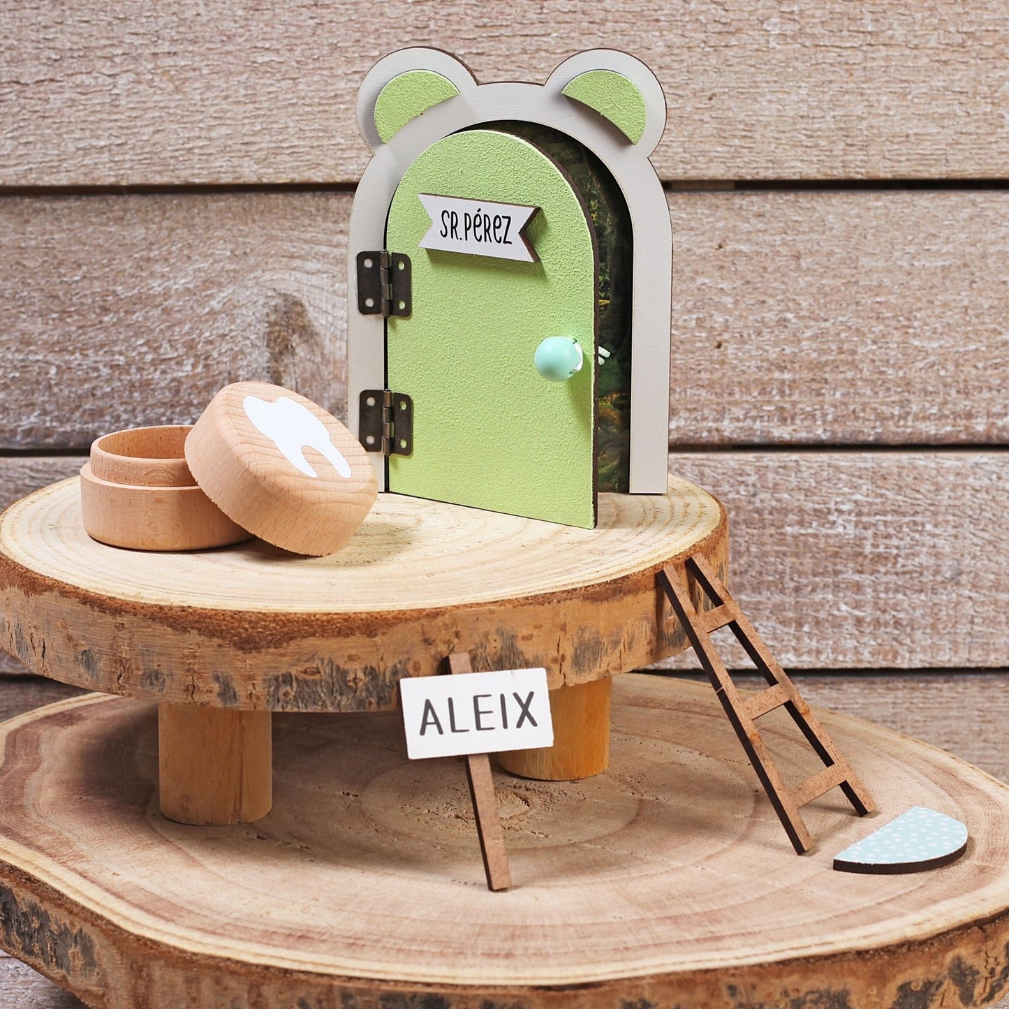 PUERTA RATONCITO PÉREZ ·VERDE· - Happy Moments Baby